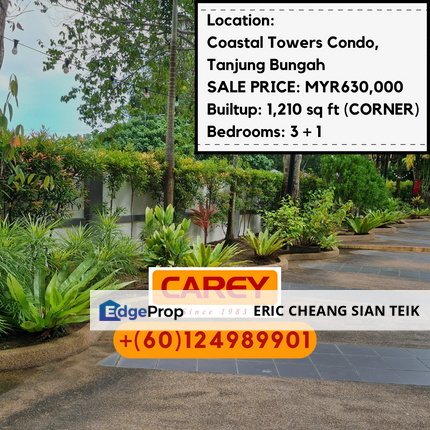 Seaview condo in Tanjung Bungah, North of Penang, Penang, Tanjung Bungah