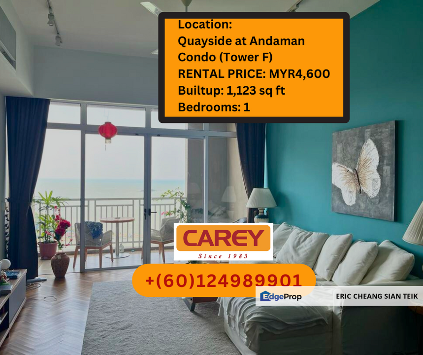 Andaman at Quayside Tower F, Seaview for Rental RM4,600 By ERIC CHEANG