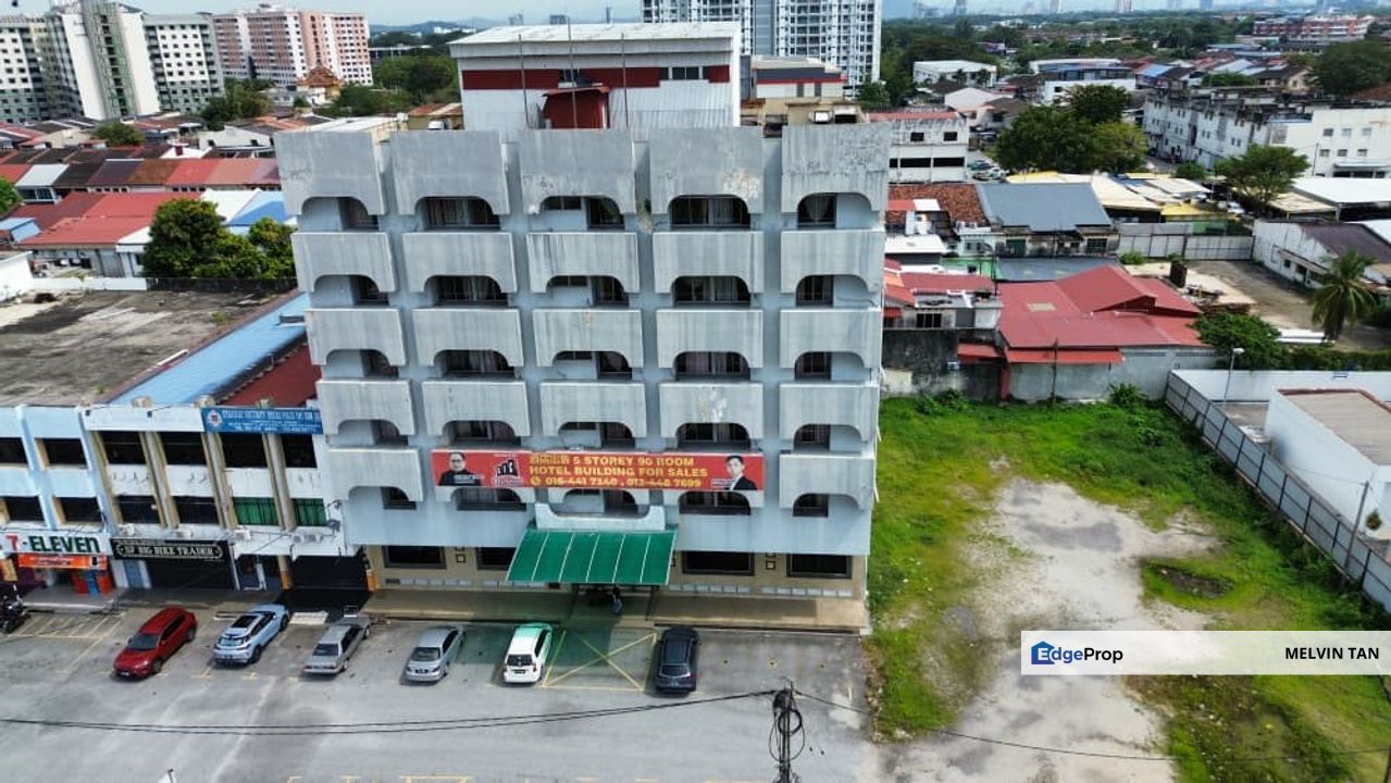 Jalan Bagan Luar, Butterworth, Penang / Six Storey Hotel Building / For Rent / 90 Rooms, Penang, Butterworth