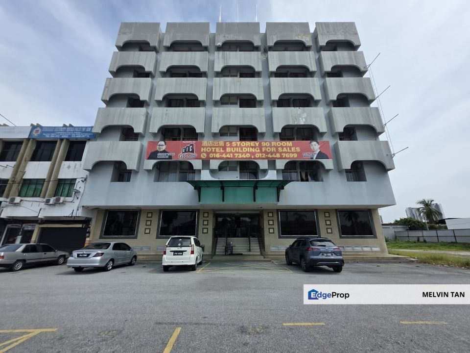 Jalan Bagan Luar, Butterworth, Penang / Six Storey Hotel Building / For Rent / 90 Rooms, Penang, Butterworth