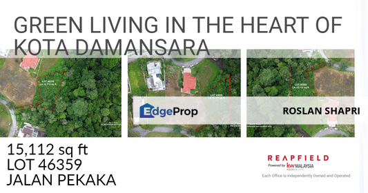 Lot 46359 (15,112 sq ft)  Pekaka Ria Seksyen 8 - Your Dream Mansion Awaits in Nature's Embrace, Selangor, Kota Damansara