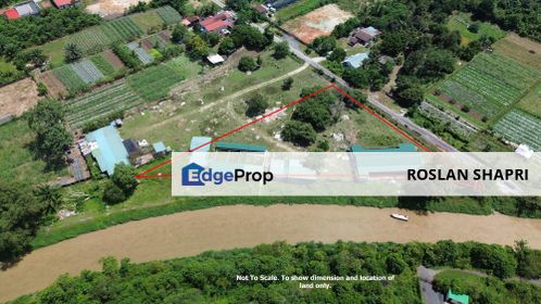 (Luas Lebih 1 ekar - RM16.00 Sekaki Persegi) Tanah Lot Hujung Tepi Sungai di Pulau Meranti Puchong, Selangor, Puchong