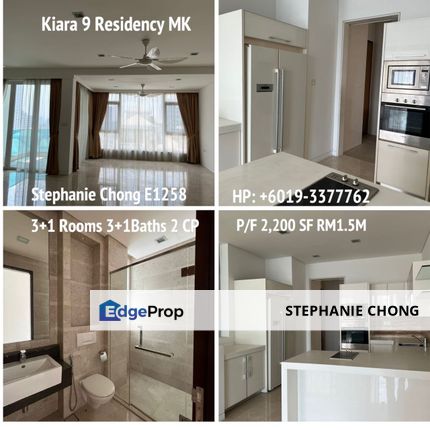 Kiara 9 Residency Mont Kiara KL 2,200sf 4R RM1.5M , Kuala Lumpur, Mont Kiara