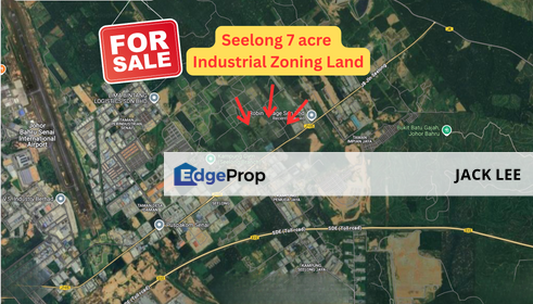 Seelong Senai 7 Acres Industrial Zoning Land For Sale, Johor, Senai