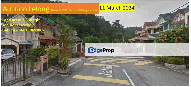 Wangsa maju section 4 landed house auction lelong , Kuala Lumpur, Wangsa Maju