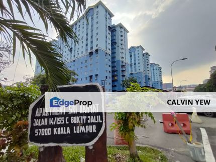 Pangsapuri Sri Rakyat, Bukit Jalil, 667sf, 3rooms 2baths, Basic Unit, Kuala Lumpur, Bukit Jalil