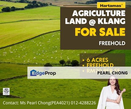 Freehold Agricultural Land For Sale at Jalan Dahlia, Klang Selangor, Selangor, Klang