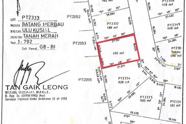 Lot Bungalo di Bt 9 Btg Merbau Tanah Merah Kltn