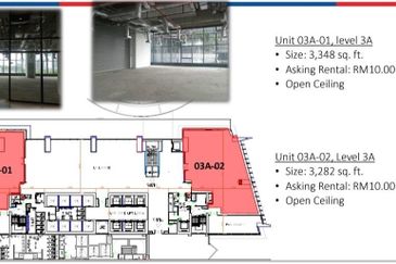 Few Office for Rent at Mercu 2, KL Eco City