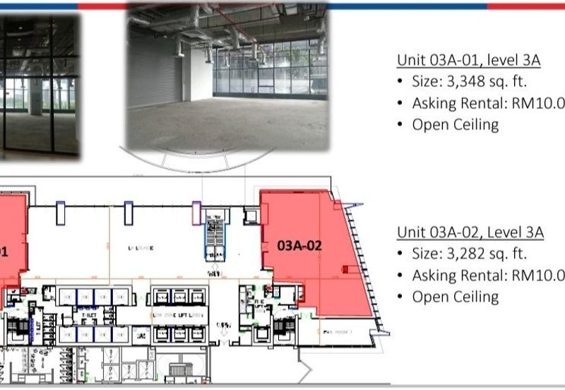 Few Office for Rent at Mercu 2, KL Eco City