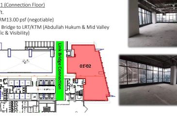 Few Office for Rent at Mercu 2, KL Eco City