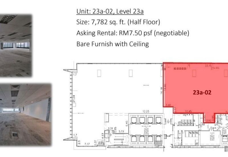 Few Office for Rent at Mercu 2, KL Eco City