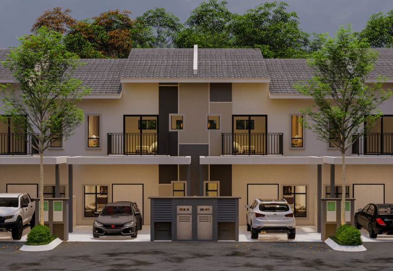 Freehold Rumah Baru 2 Tingkat Teres di Lorong Mastam, Jln Kebun Shah Alam