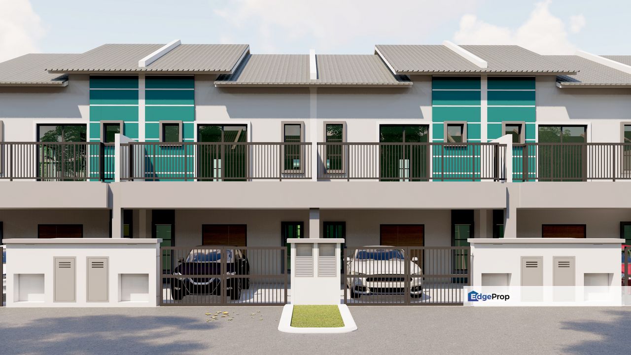 Rumah Baru Design Moden 2 Tingkat Teres Di Taman Bajuri, Olak Lempit Banting, Selangor, Banting