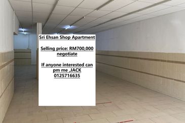Sri Ehsan Shop Apartment At Taman Sri Ehsan, Kepong For Sale