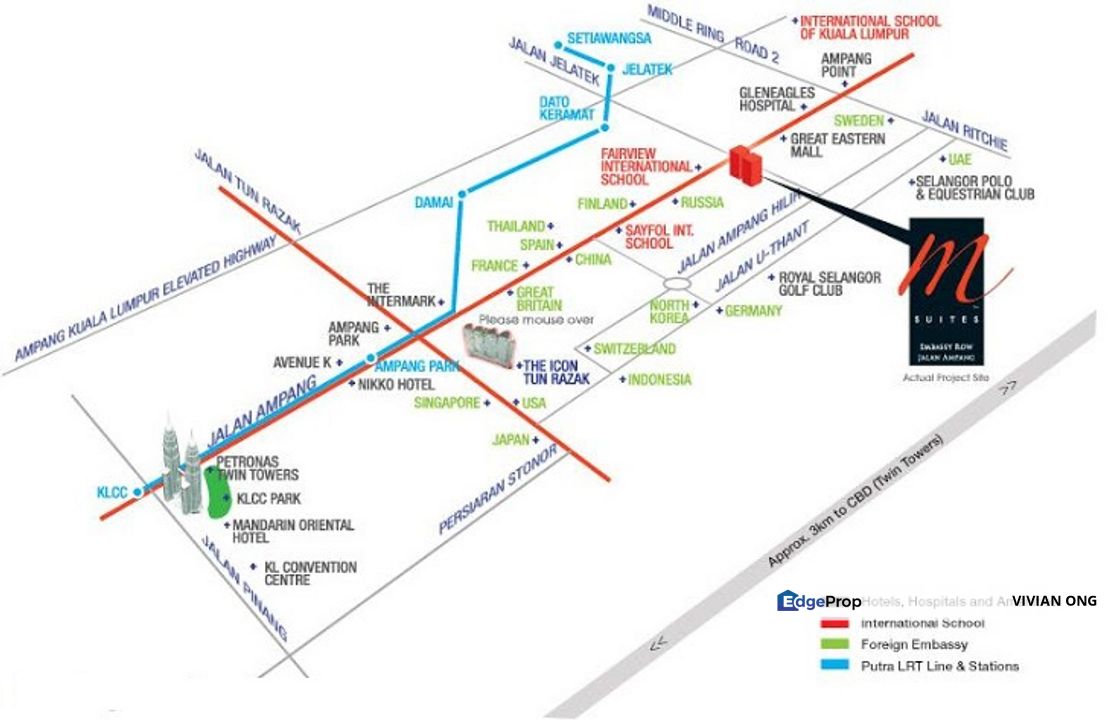 M Suites, Ampang Hilir, Pool View, High Floor, Kuala Lumpur, Ampang