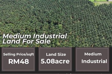 Senai Seelong medium industrial land for sale 