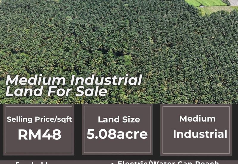 Senai Seelong medium industrial land for sale 