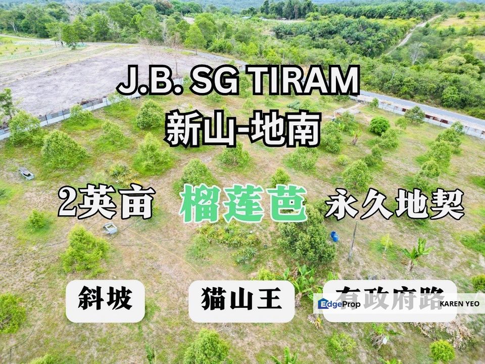 Jalan Sungai Tiram Ulu Tiram Johor Sungai Redan 2 Acres Durian Farm For Sale , Johor, Ulu Tiram