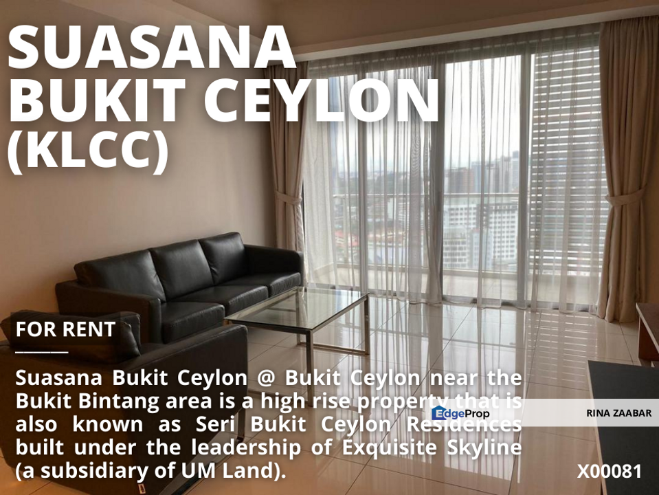Suasan Bukit Ceylon For Rent for Rental RM3,200 By RINA ZAABAR