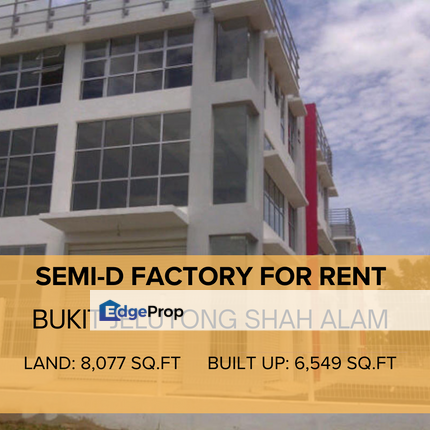 Jelutong Prime Bukit Jelutong Factory with Lift, Selangor, Shah Alam
