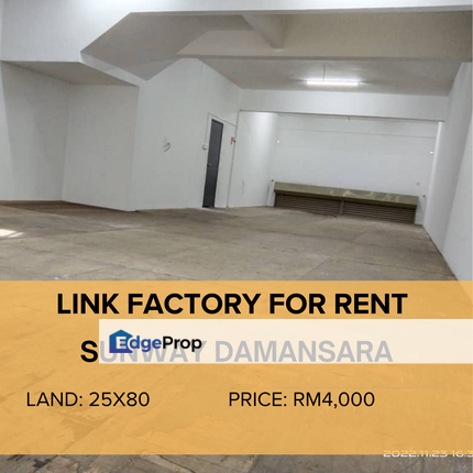Link Factory with Mezzanine flr Sunway Damansara Technology Park , Selangor, Petaling Jaya