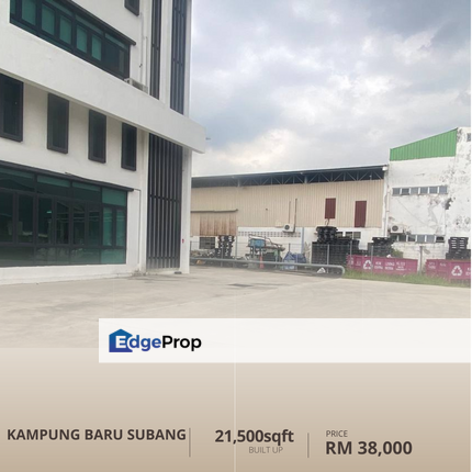 Detached Warehouse Kampung Baru Subang Shah Alam Selangor, Selangor, Shah Alam