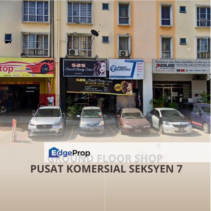 Shop Pusat Komersial Seksyen 7 Shah Alam HOT Commercial near UITM & Hospital Shah Alam Walking Distance to i-City LRT Station , Selangor, Shah Alam