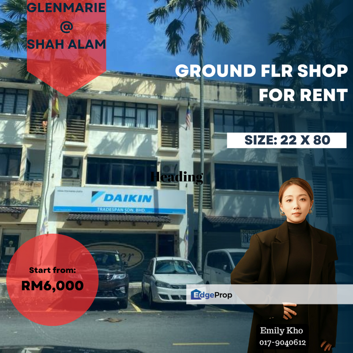 Ground Floor Shop Accentra Glenmarie Shah Alam Selangor, Selangor, Shah Alam
