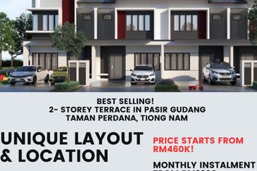 Taman Perdana, Tiong Nam Masai New Residential Project - Double Storey Selling @ Discounted Price!
