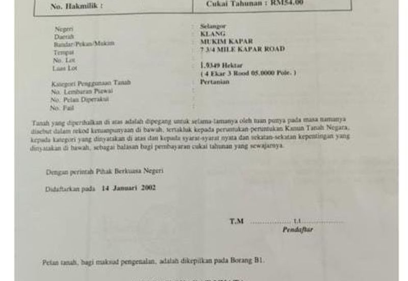 Kapar Industrial Park