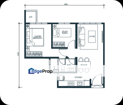 next to velocity mall, nr MRT & LRT STATION fully furnished, new, 581sf, Kuala Lumpur, Cheras