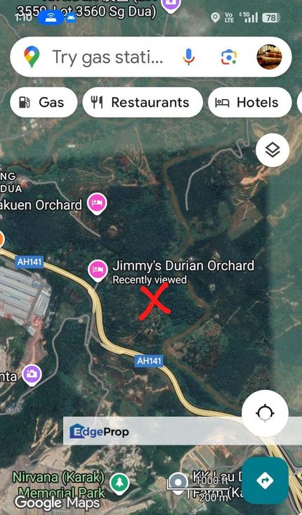 Karak Agricultural land , next to highway , near river, Pahang, Karak