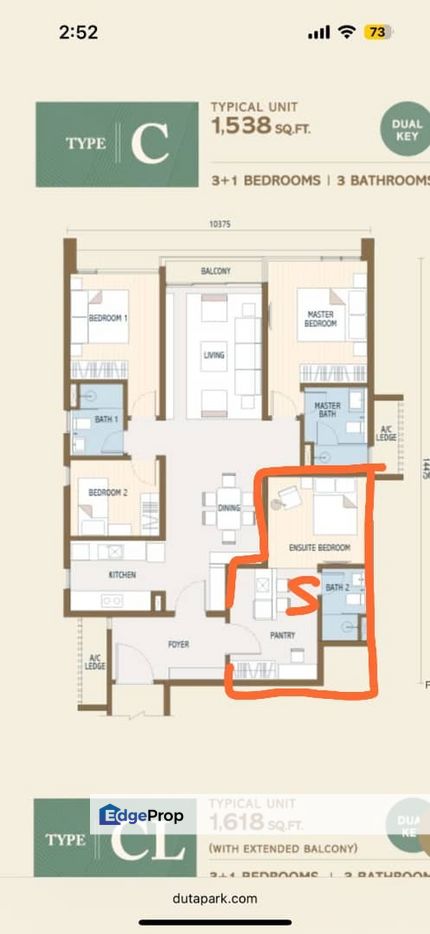 studio unit fully furnished, DUTA PARK RESIDENCE, Kuala Lumpur, Jalan Kuching