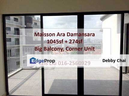 Maisson Big Balcony 1045sf + 274sf Condo Freehold Ara Damansara, Selangor, Ara Damansara