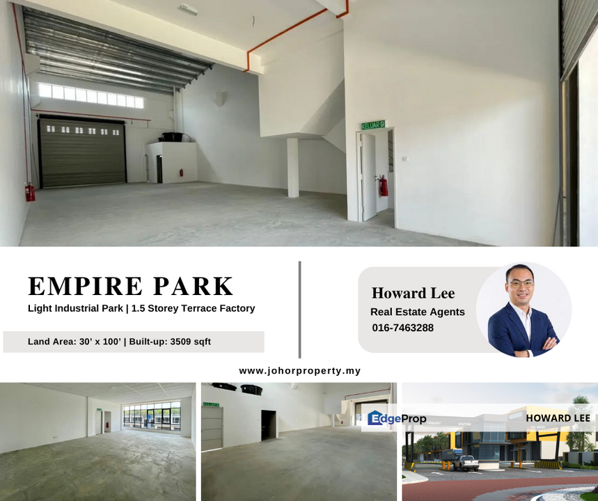 Empire Park light industry terrace factory 30 x 100, Johor, Kulai