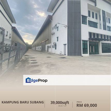 Detached Warehouse Kampung Baru Subang Shah Alam Selangor, Selangor, Shah Alam