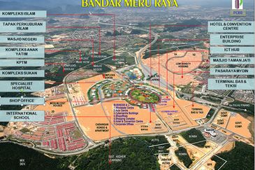 3 Storey Semi D Commercial Shoplot, Bandar Meru Raya, Ipoh (Freehold)