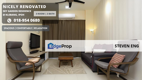 Sky Garden Residences Fully Furnished 3 Room  Bath, Perak, Ipoh