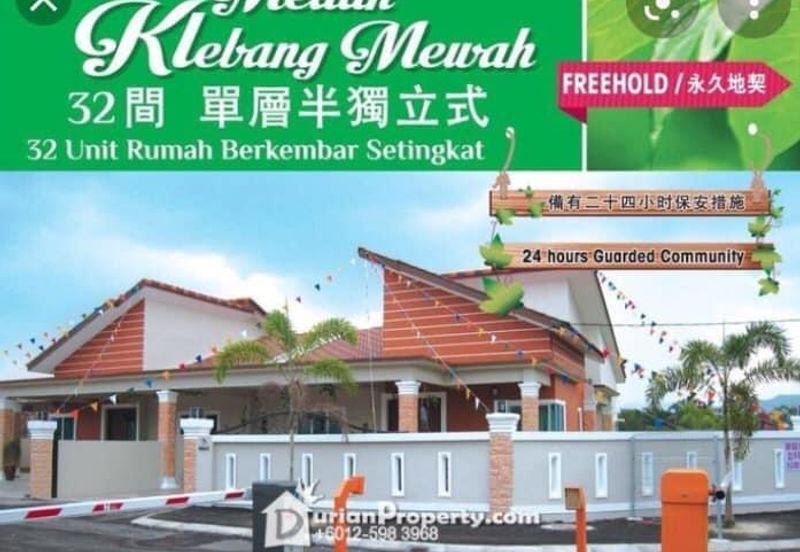 Single Storey Semi D, Freehold, 3600sqft, Gated and Guarded