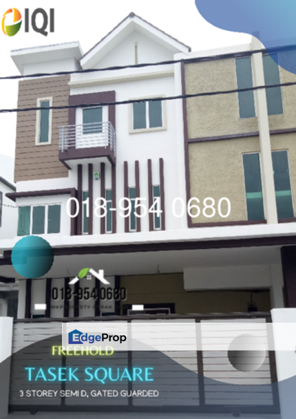  3 Storey Semi D @ Tasek Square【 FREEHOLD, BELOW MARKET PRICE 】, Perak, Ipoh