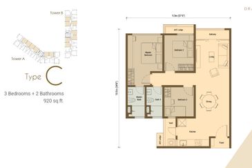 Skyline Kuchai, Kuchai Lama Centre, 400M To MRT 2 & 3,High Rental & ROI,Free Furniture