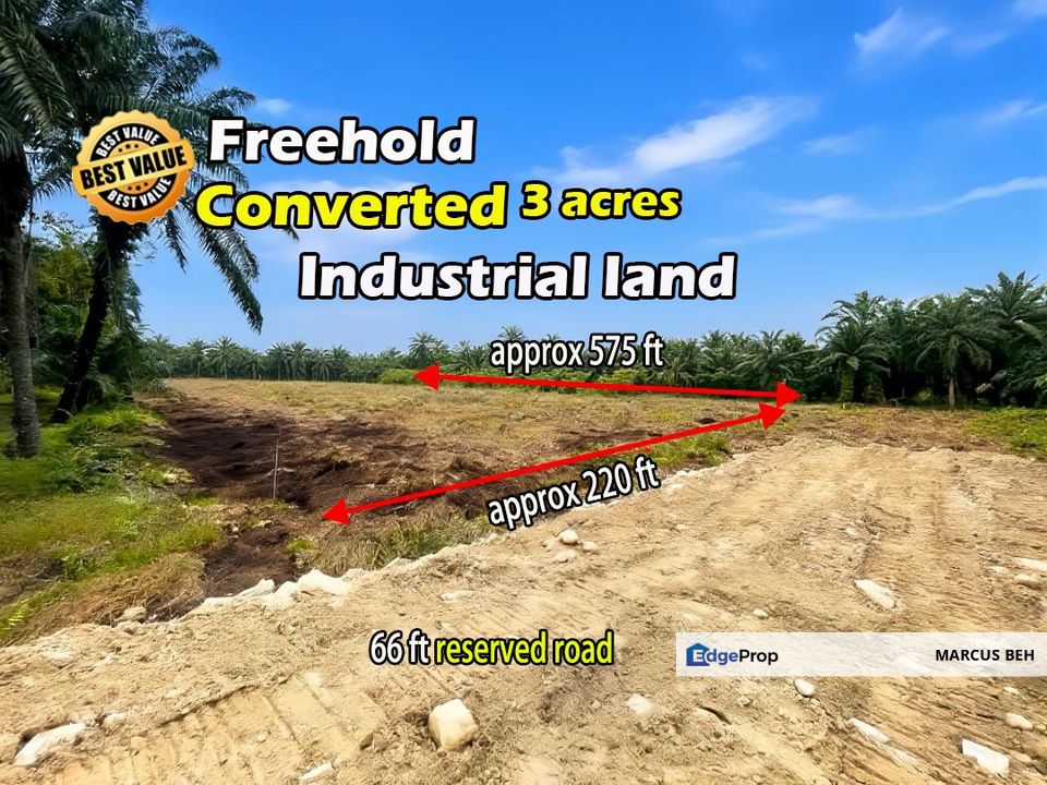 Telok Panglima Garang | Industrial Land @ 3 acres CONVERTED | Freehold, Selangor, Telok Panglima Garang