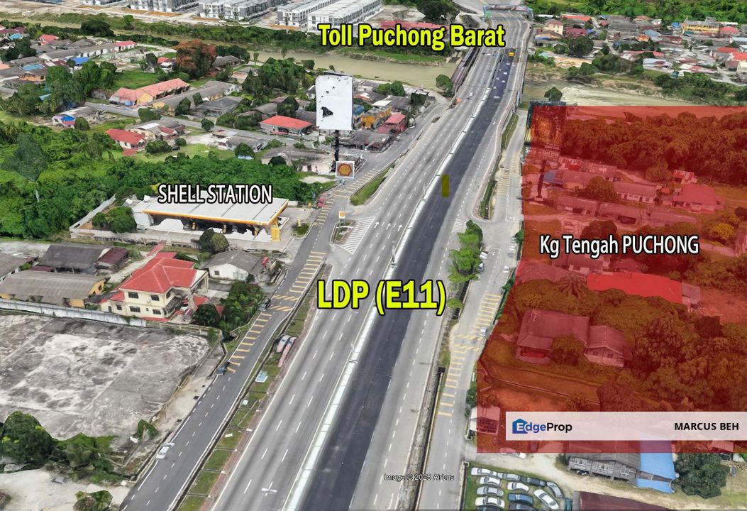 PUCHONG Batu 13 Commercial Zone Tanah tepi LDP E11, Sesuai Nursery Biz (High Traffic Exposure), Selangor, Puchong