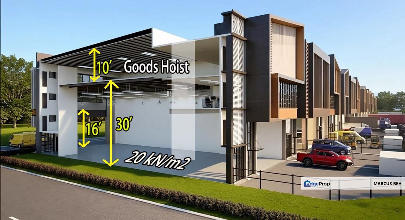 Perindustrian Meru Selatan Klang | Link Factory for Rent @ 3 sty (35x138), Selangor, Klang