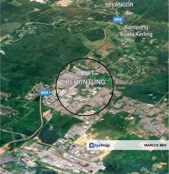 Industrial Land Bukit Beruntung for sale - Converted title Freehold |  facing main road | Good for Factory Development, Selangor, Rawang