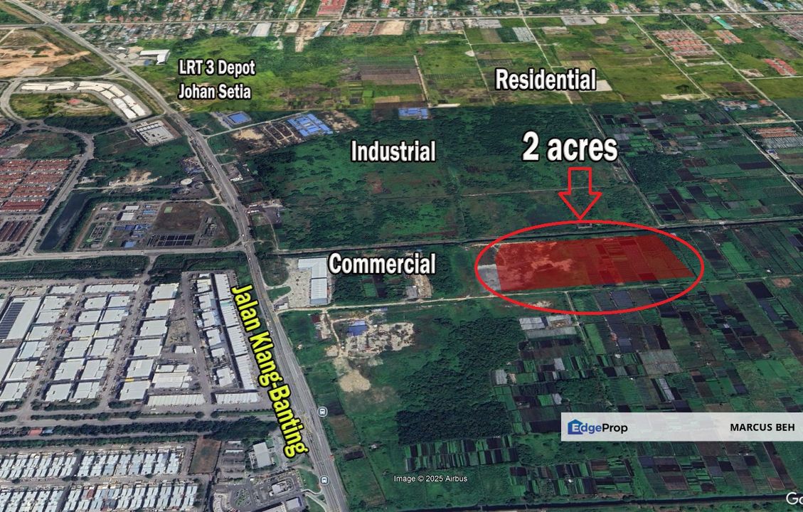 Johan Setia Klang Agricultural land next to LRT for Sale High Potential near to Commercial Zone , 2 acres Non Bumi, Selangor, Klang