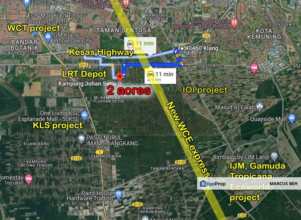 Johan Setia Klang Residential Zone Land for sale 2 acres pocket land Non Bumi, Selangor, Klang