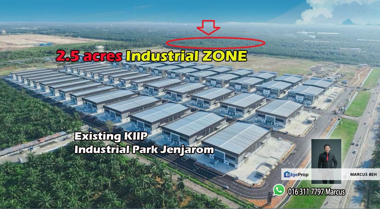 Jenjarom Industrial Zone 2.5 acres land for Sale READY Tar road access FREEHOLD, Selangor, Jenjarom