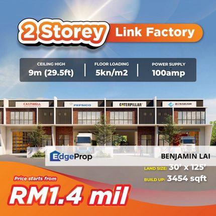 Kundang New Prime Industrial Park Open For Sale , Selangor, Rawang